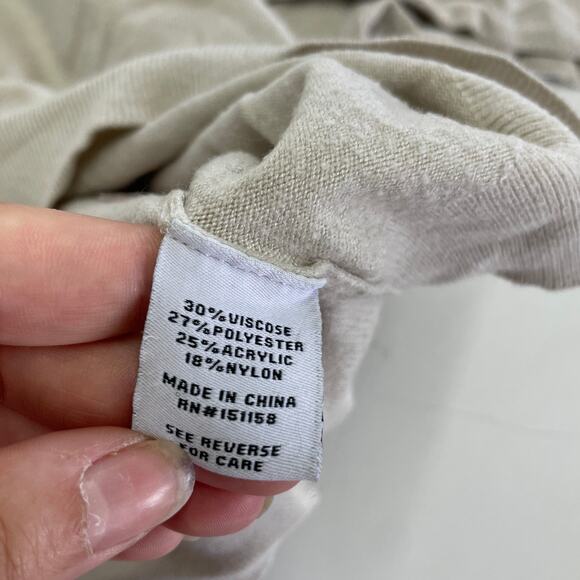 525 Sweater Womens Medium Cream Choker Cutout Halter Neck Knit Off Shoulder - Picture 8 of 12